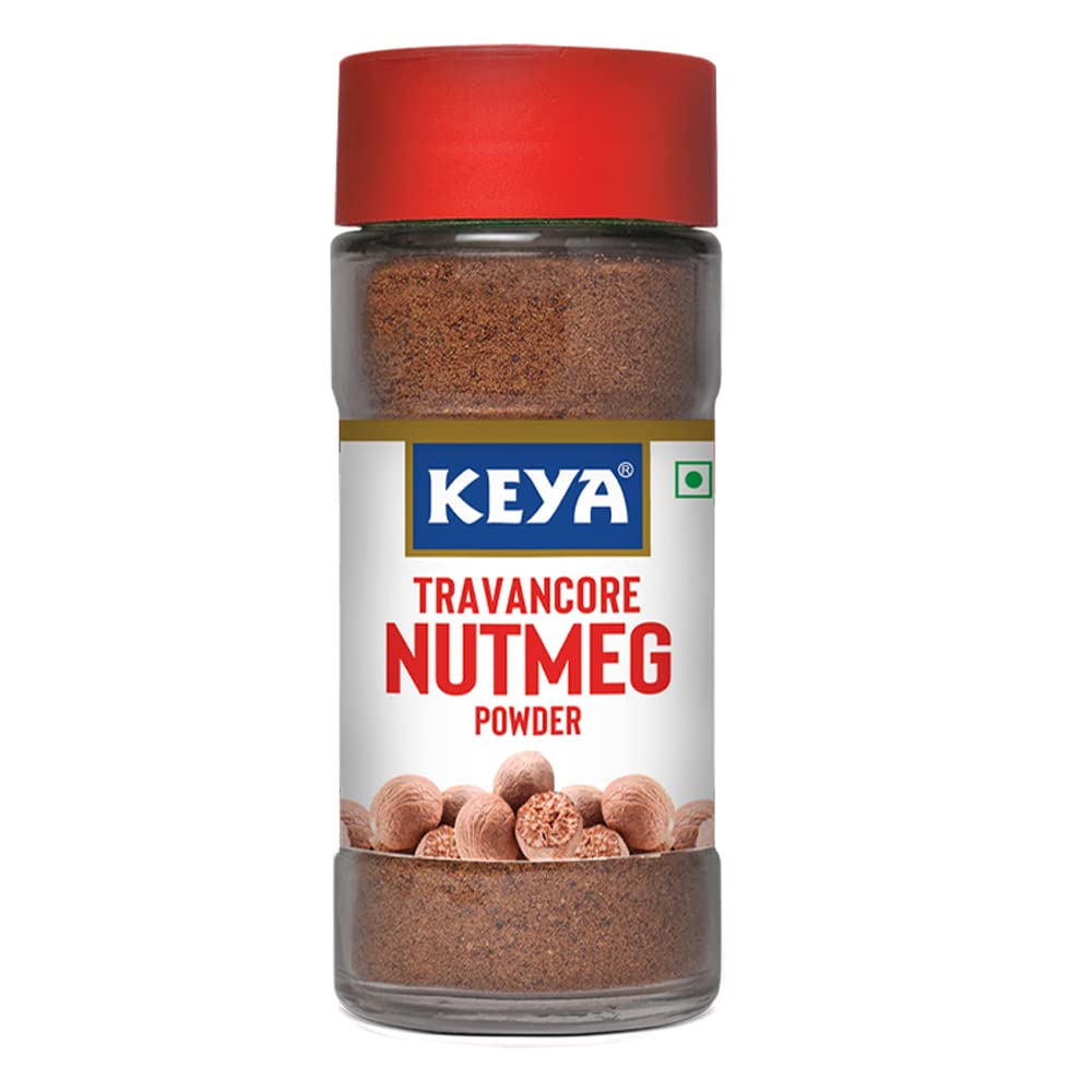 Keya Exotic Spices Combo, Nutmeg Powder 65gm, Cardamom Seed Powder 50gm, Cinnamon Powder 45g | 100% Pure & Natural | Packed with Zero Preservatives or Additives | Indian Spices Aroma & Flavour | Pack of 3