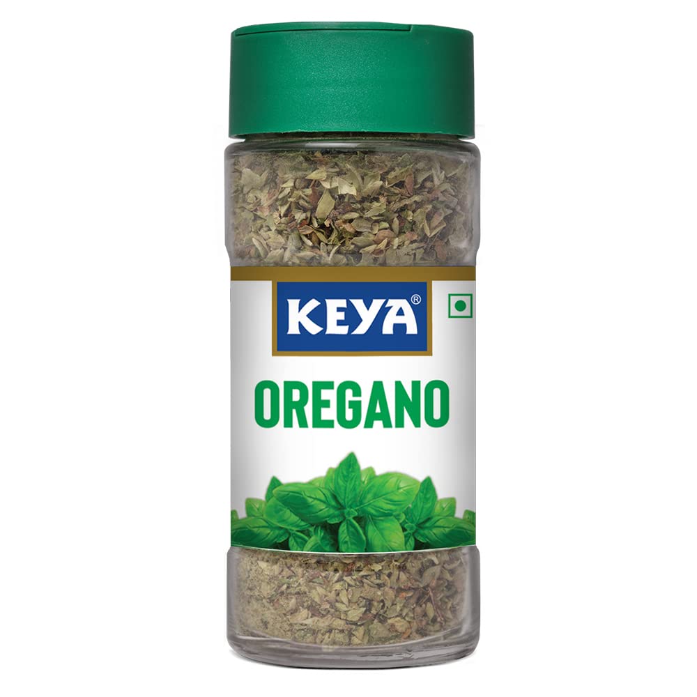 Keya Combo of Pizza Seasoning 45gm | Red Chilli Flakes 40gm | Pure & Refreshing | Manually sorted | Freeze Dried Herb | Export Quality | Rich aroma that Lasts | Seasoning & Spices | Pack of 2
