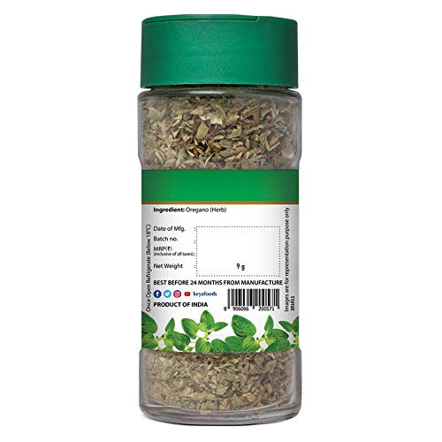 Keya Combo of Pizza Seasoning 45gm | Red Chilli Flakes 40gm | Pure & Refreshing | Manually sorted | Freeze Dried Herb | Export Quality | Rich aroma that Lasts | Seasoning & Spices | Pack of 2