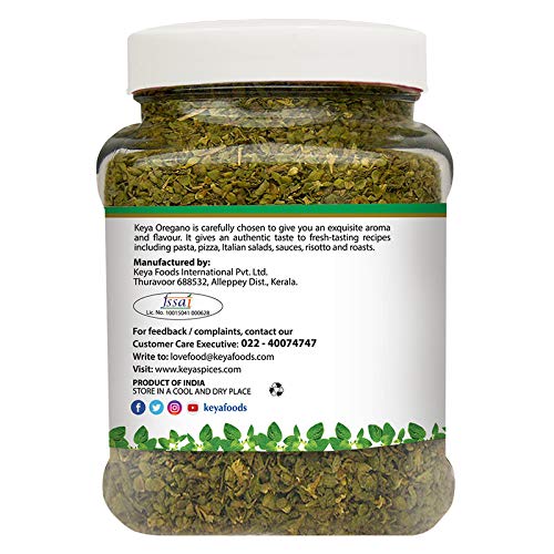 Keya Oregano Herb 200g | Premium Dried Oregano for Authentic Flavor | Ideal for Cooking, Seasoning, and Garnishing | Perfect for Italian, Mediterranean, and Mexican Dishes | 200g