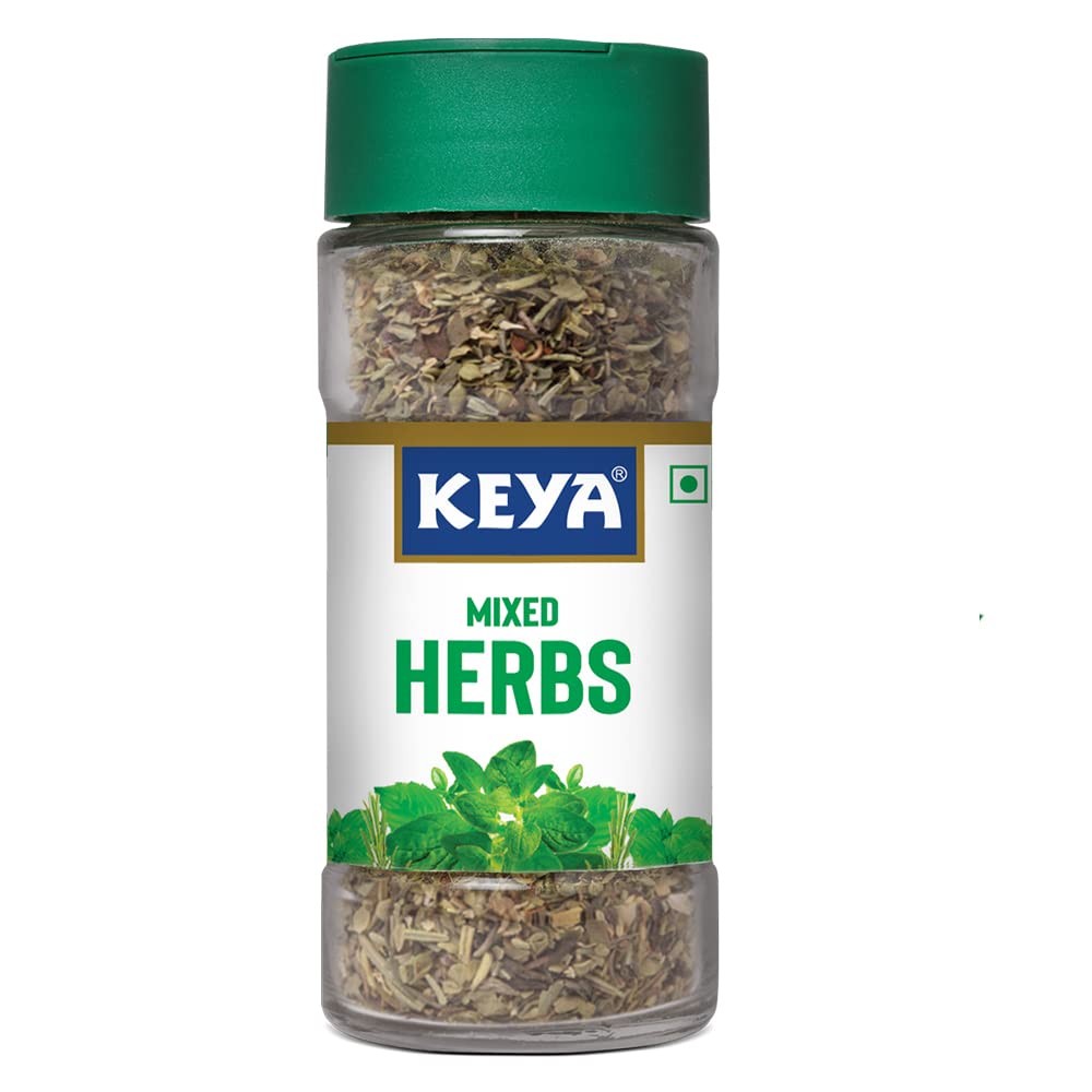 Keya Premium Herbs Combo| Keya Basil 12g, Keya Oregano 15g, Keya Mixed Herbs 23gm | Pack of 3
