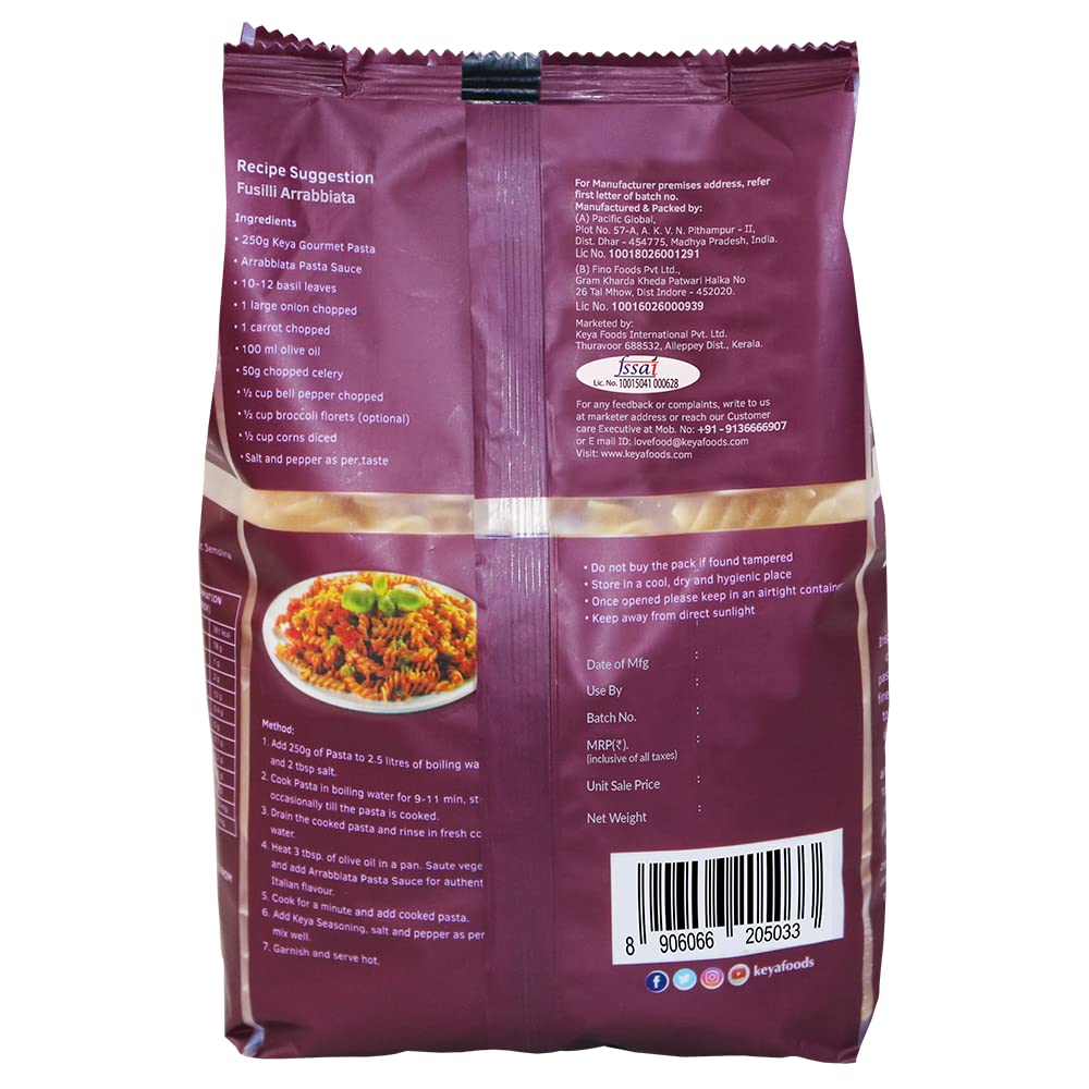 Keya Fusilli Pasta 1kg