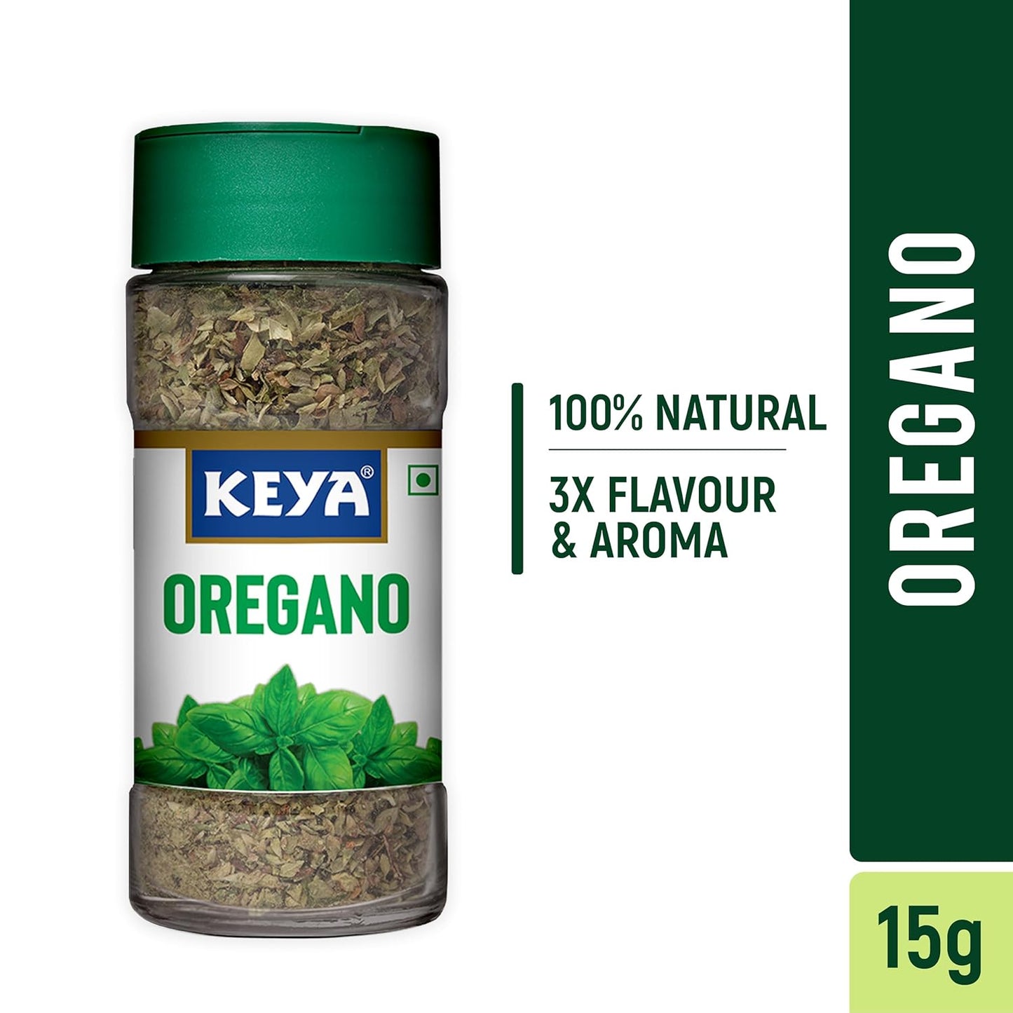 Keya Oregano | Freeze Dried | Seasoning For Pizza, Pasta, Marinades And Soups | No Artificial Flavour And Colours | Sprinkler |15gm