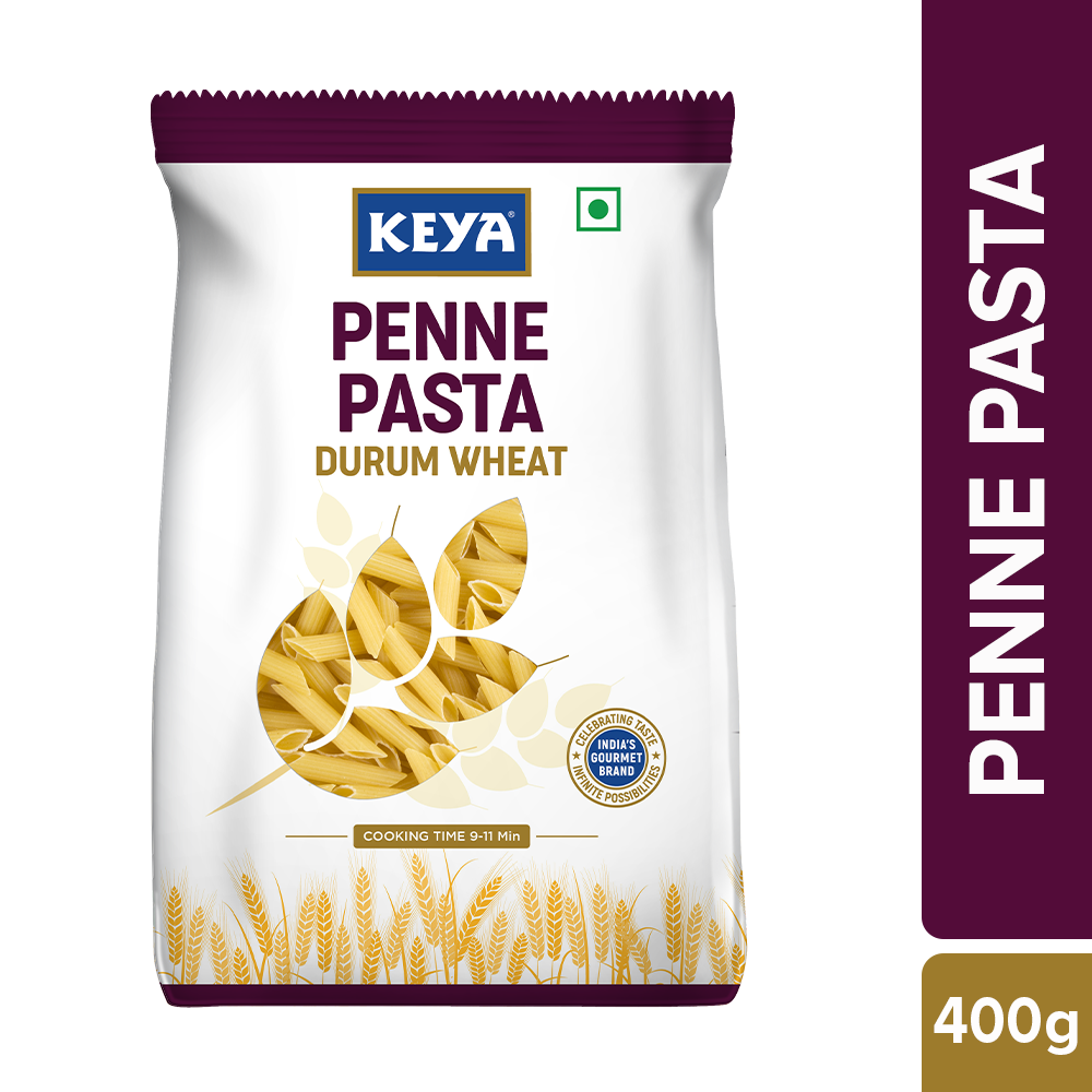 Keya Italian Delight Combo |  Penne Pasta 400g, Black pepper Grinder 50g, Italian seasonings Grinder 50g | Pack of 3