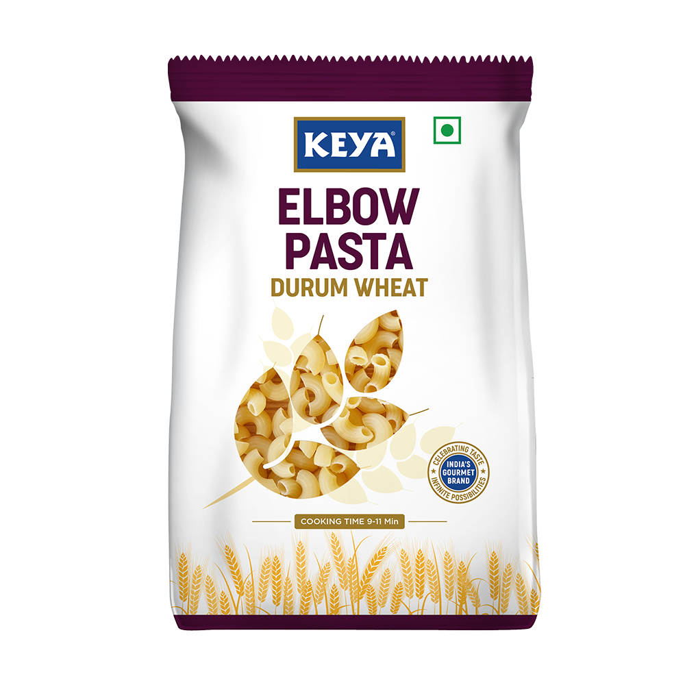 Keya No Maida 100% Durum Wheat Elbow Pasta, 400gm, Pack 2Keya No Maida 100% Durum Wheat Elbow Pasta, 400gm, Pack 2