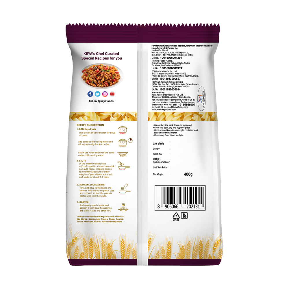 Keya Pasta Combo