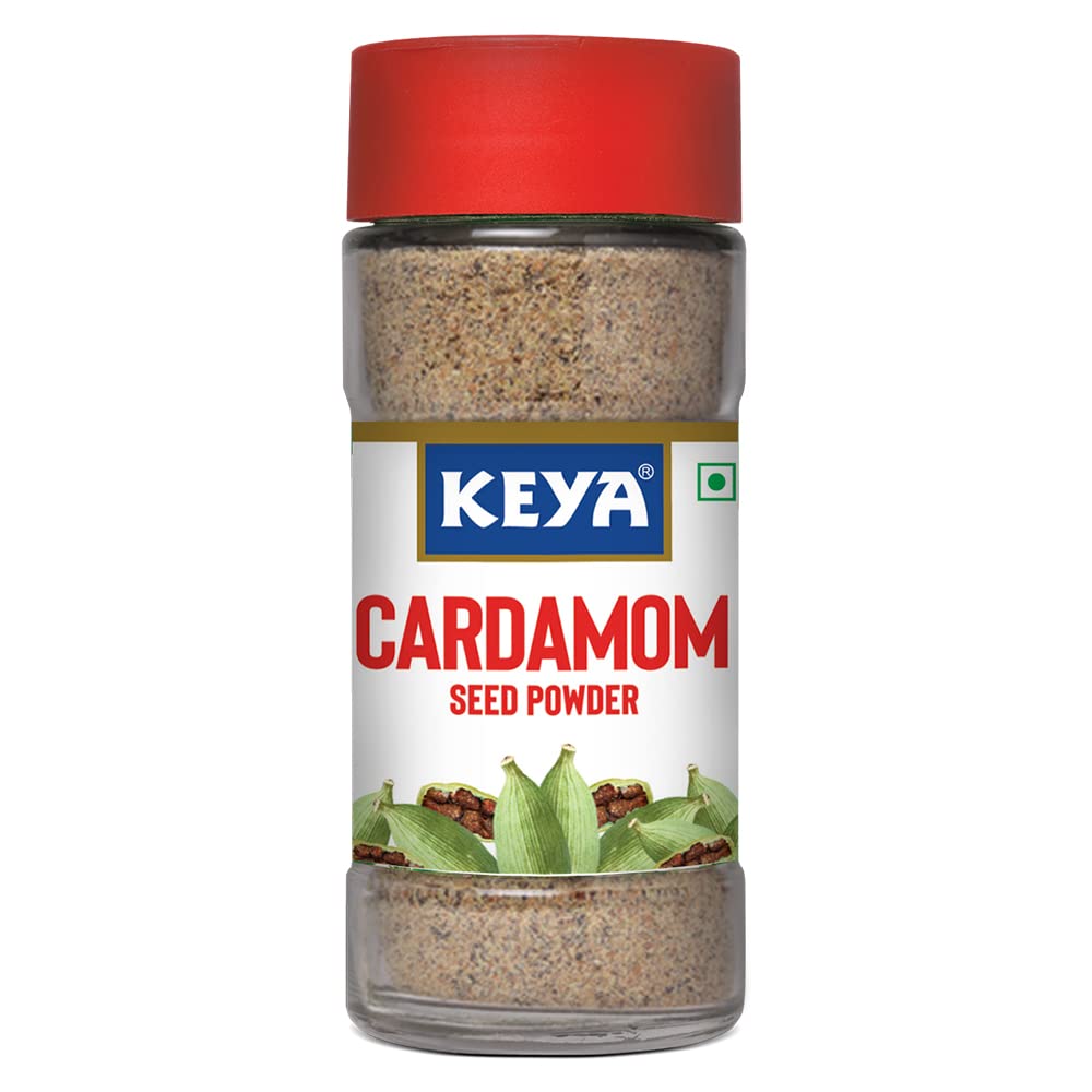 Keya Cardamom Seed Powder 50gm | Only Seeds No Husk | Elaichi Powder | Exotic Spices | Aromatic, Finely Ground, Non-GMO | Ideal for Exquisite Flavoring | 50g Visit the KEYA Store
