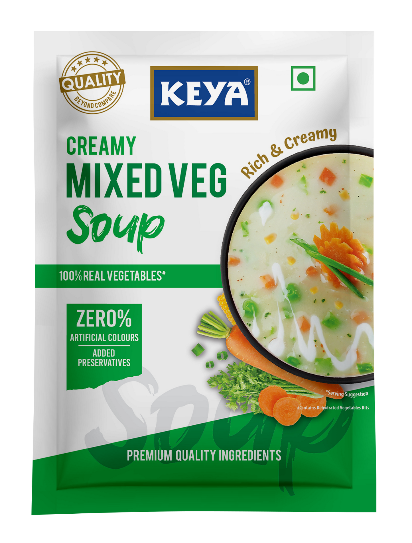 Keya Creamy Mixed Veg Four Serve Soup 52g