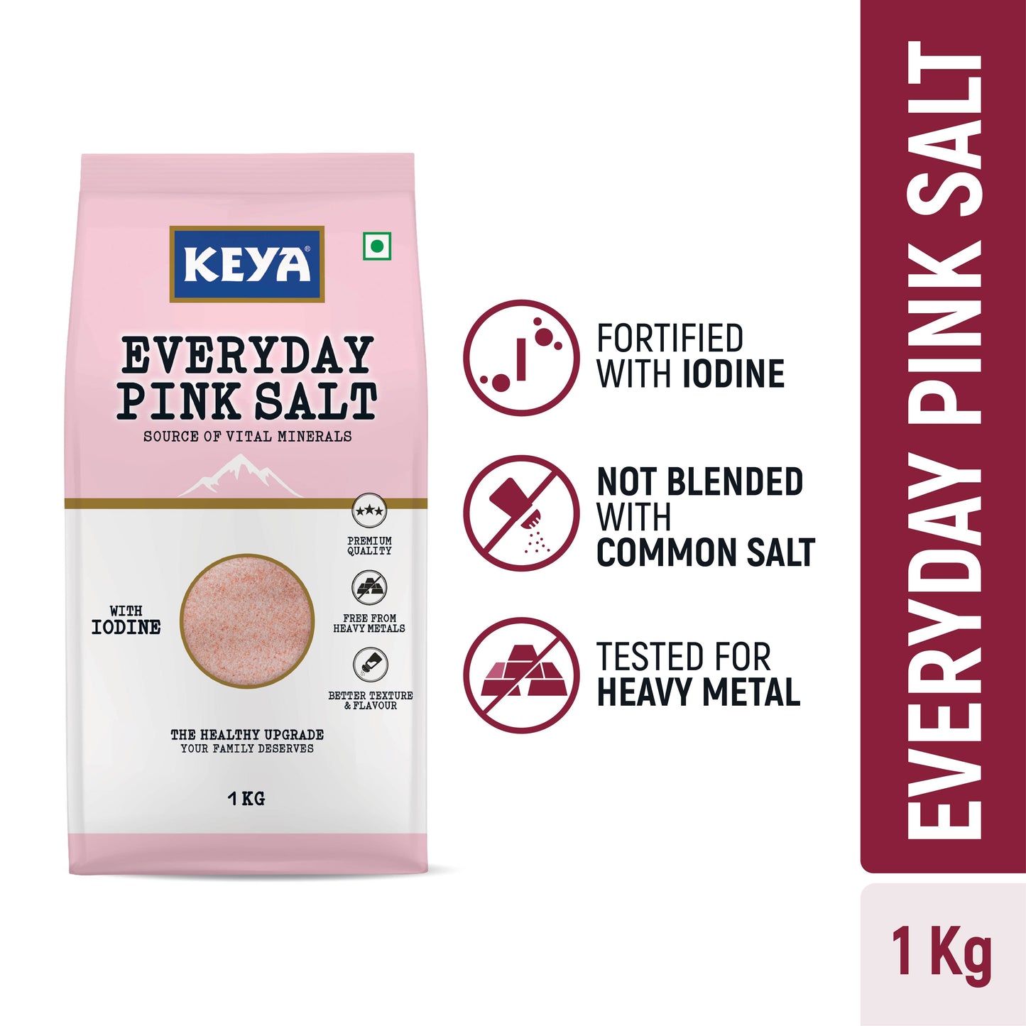 Keya Everyday Pink Salt 1kg