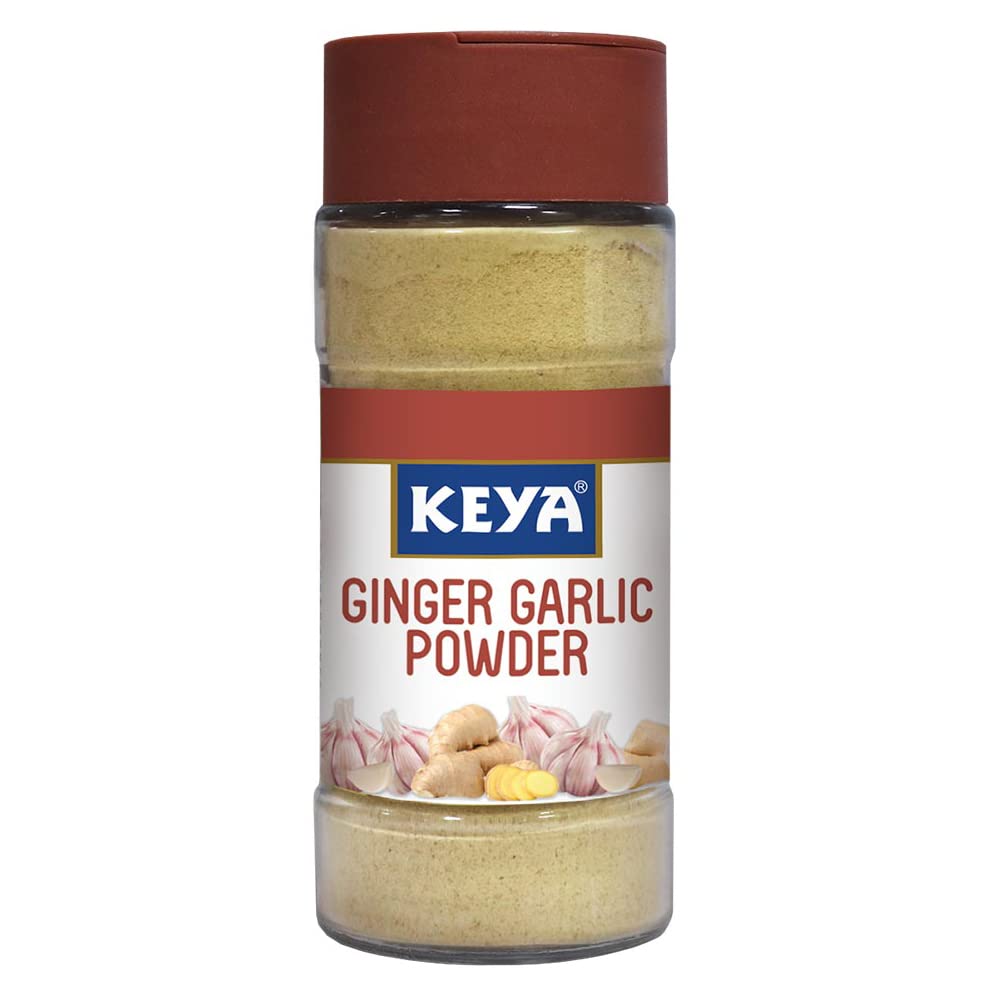 Keya Ginger Garlic Powder 50g | Pure, All-Natural, Flavor Booster for Cooking, Soups, Sauces |No Additives, Preservatives |
