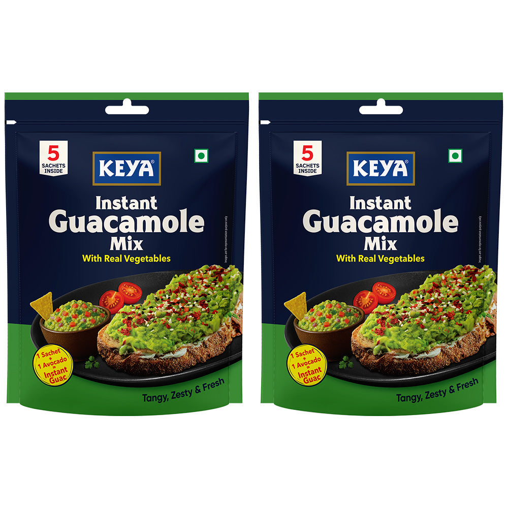 Keya Instant Guacamole Mix Multipack 25g | Guacamole Dip | Avocado | Mexican Cuisine | Seasoning | Pack Of 2