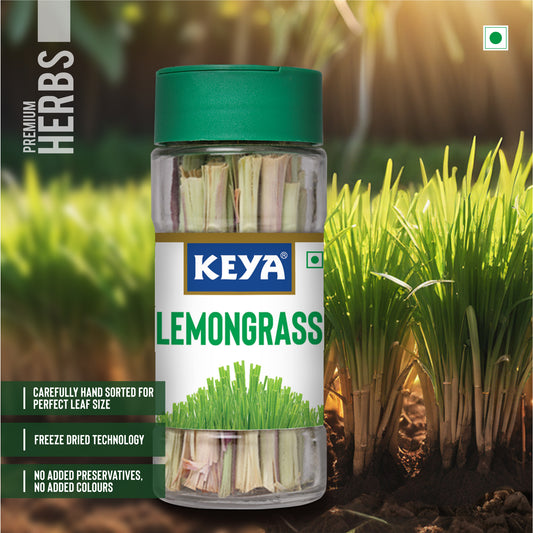 Keya Lemongrass | Seasoning for Meats, Soups, Sauces, and Vegetables | Rich in Antioxidants & Supports Digestion | No Artificial Flavours or Colours | 10g