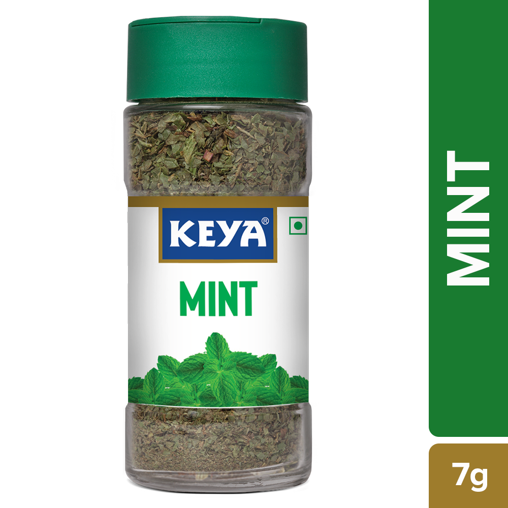 Keya Mint | Seasoning for Meats, Soups, Sauces, Vegetables, and Beverages | Rich in Antioxidants & Supports Digestion | No Artificial Flavours or Colours | 7g