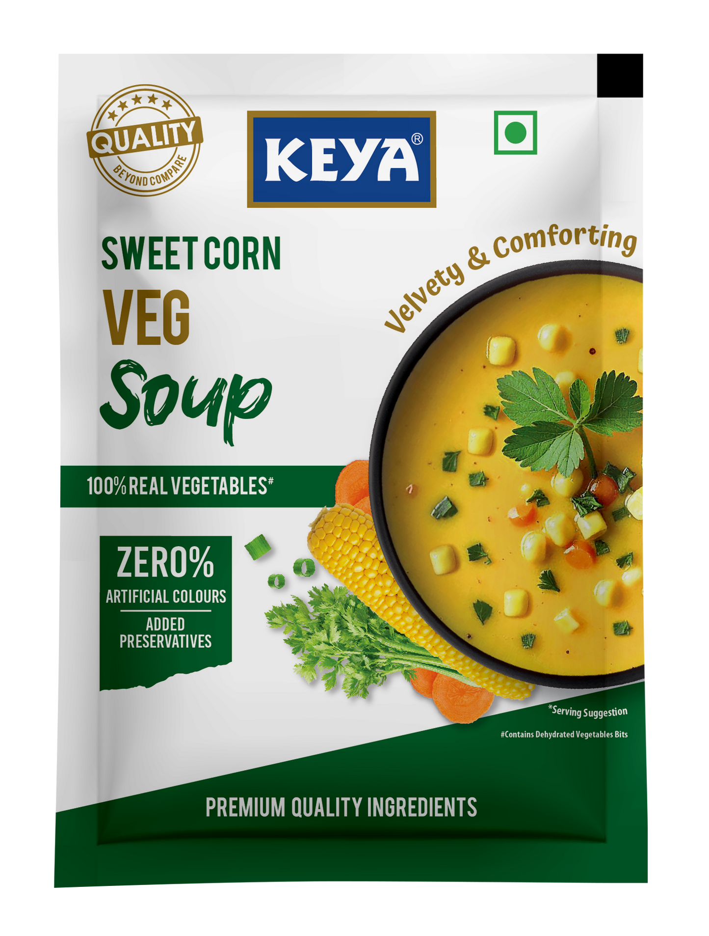 Keya Sweet Corn Veg Soup Four Serves 48g