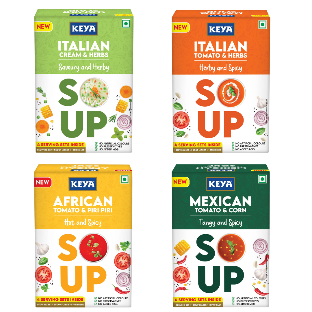 Keya Soup Combo | Instant Mix | Pack of 4