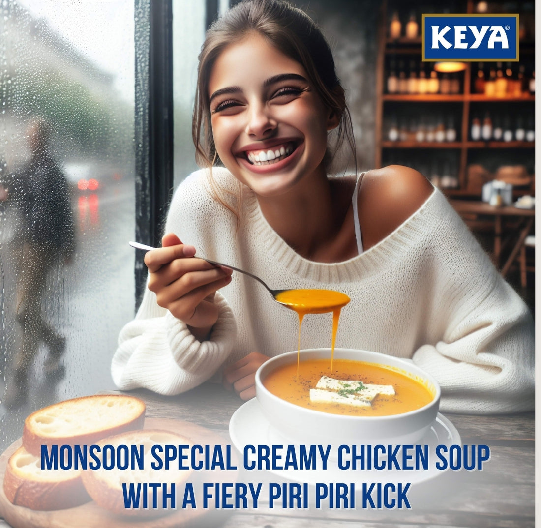 Monsoon Special Keya Creamy Chicken Soup with a Fiery Piri Piri Kick