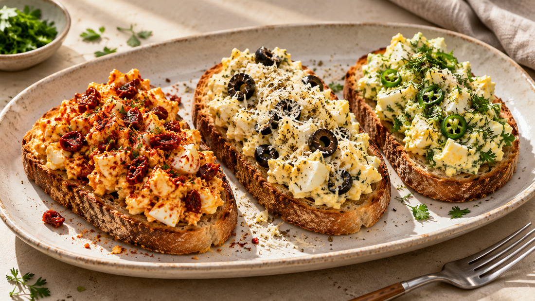 Easy High Protein Egg Smash, Three Ways