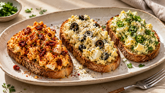 Easy High Protein Egg Smash, Three Ways