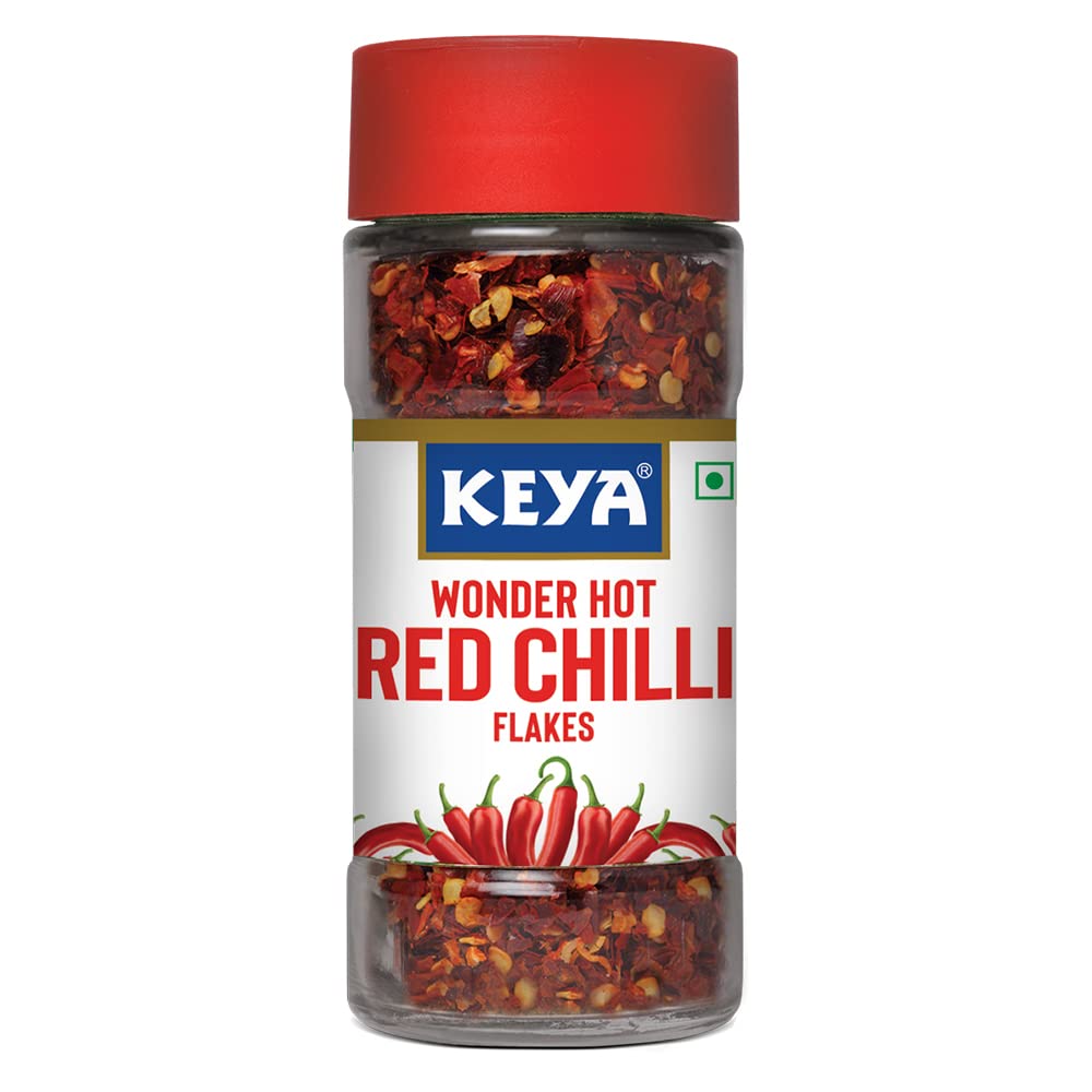 Keya Oregano 15g | Red Chilli Flakes 40g, Pack 2