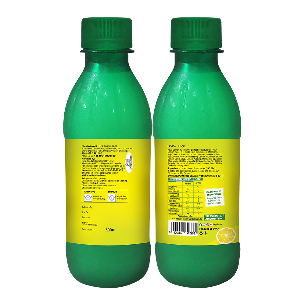 Keya Lemon Juice 500ml