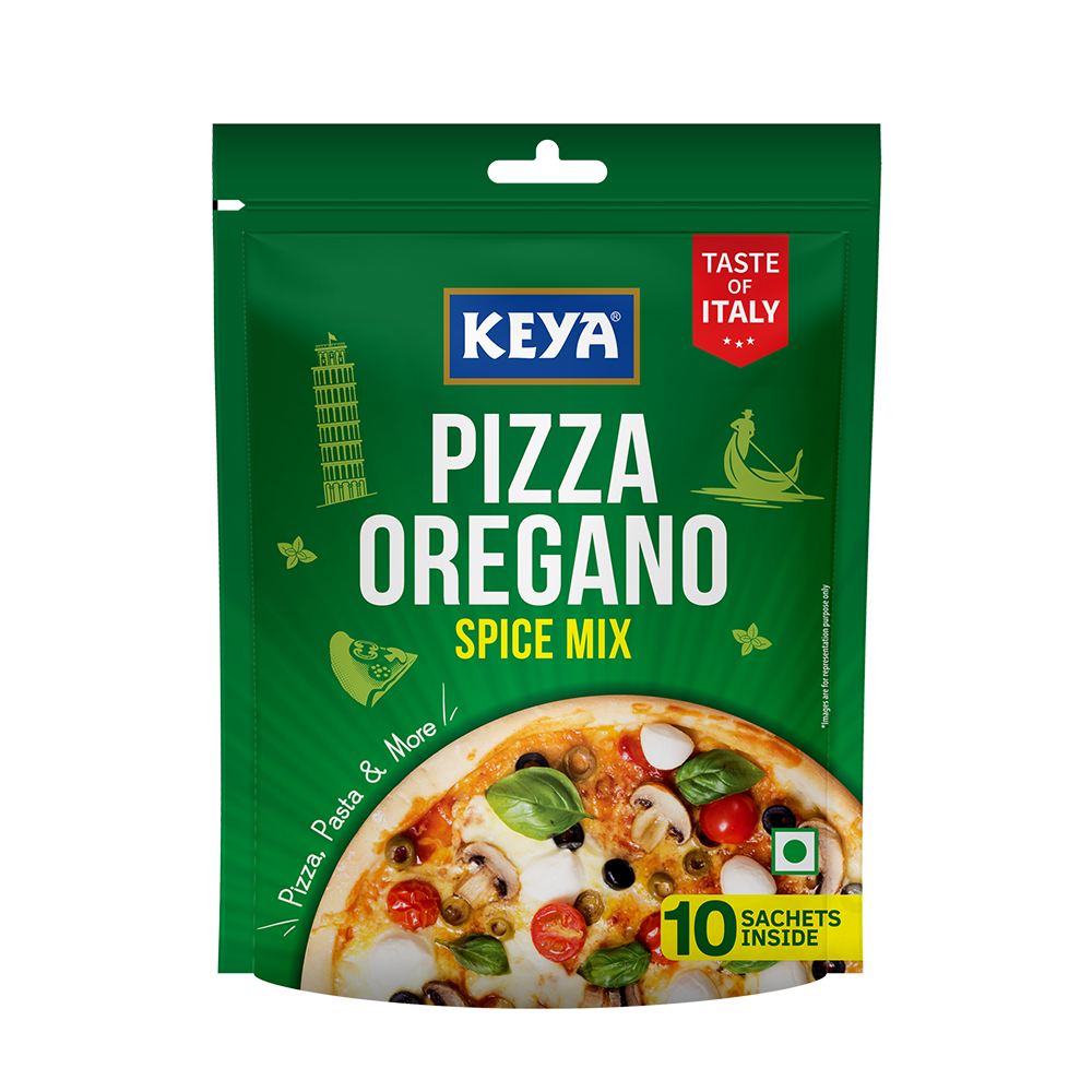 Keya Spice Mix Multipacks | Pizza Oregano 40g, Piri Piri 40g, Pizza Chilli Flakes 20g, Pack of 3