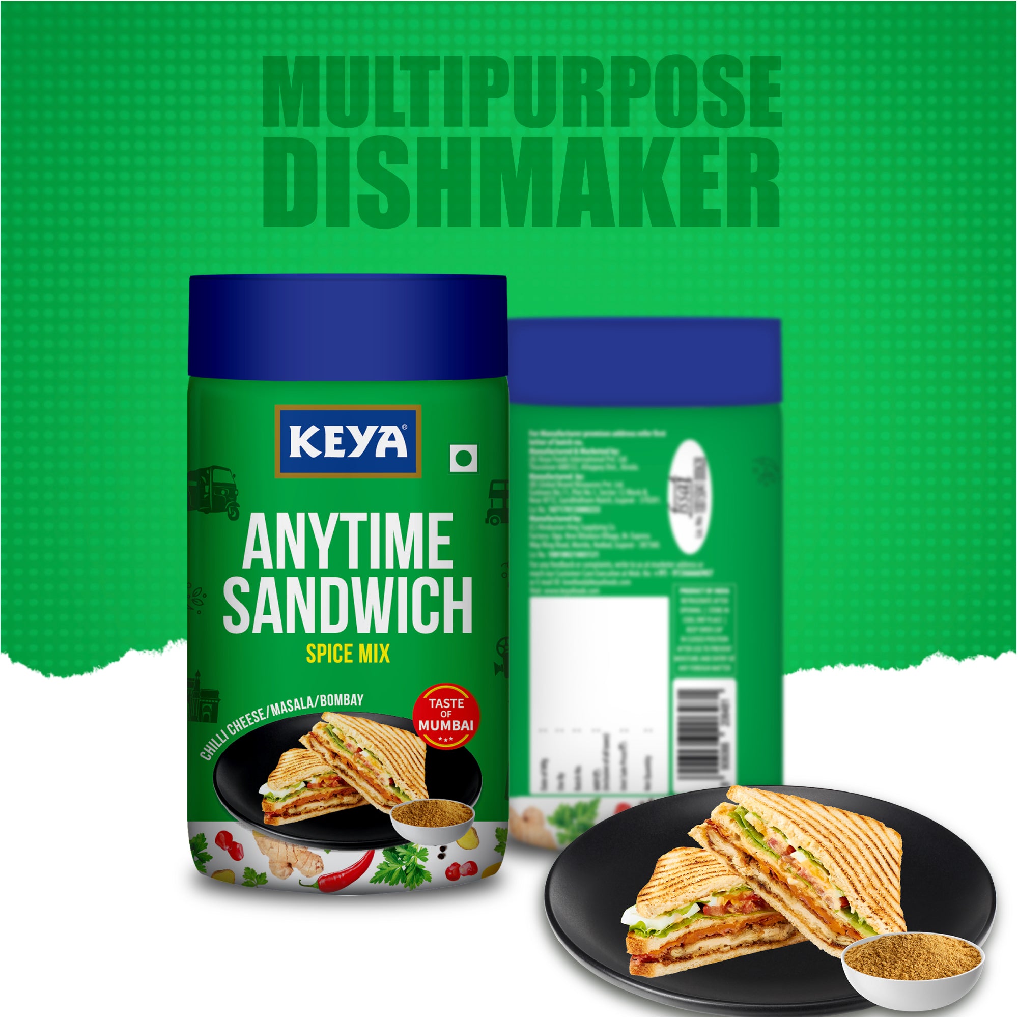 Keya Fp Decrease quantity for Keya Combo of Garlic Powder 55gm, Onion Powder ...