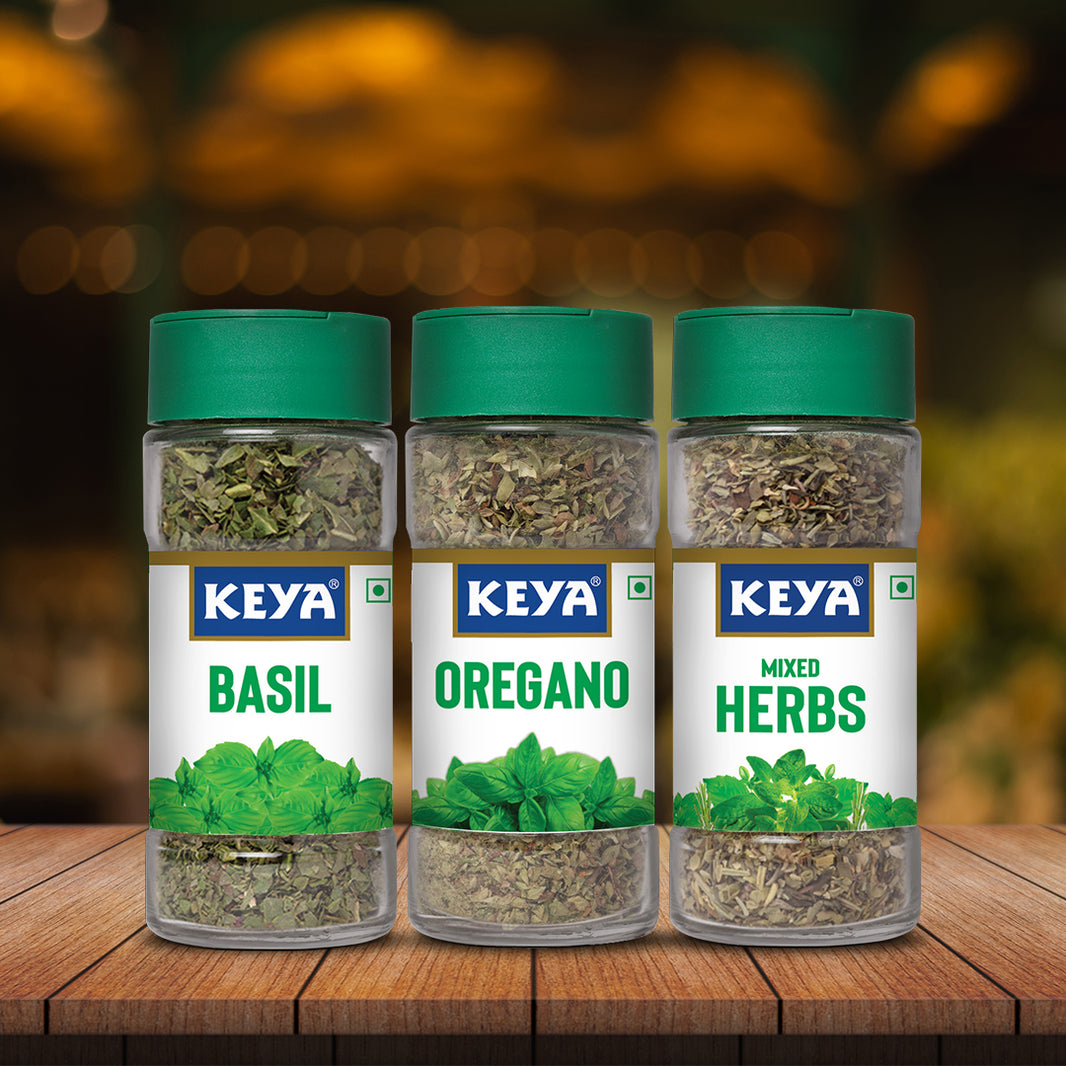 Keya Premium Herbs Combo| Keya Basil 12g, Keya Oregano 15g, Keya Mixed ...