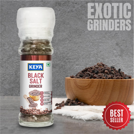 Keya Black Salt Grinder 100g