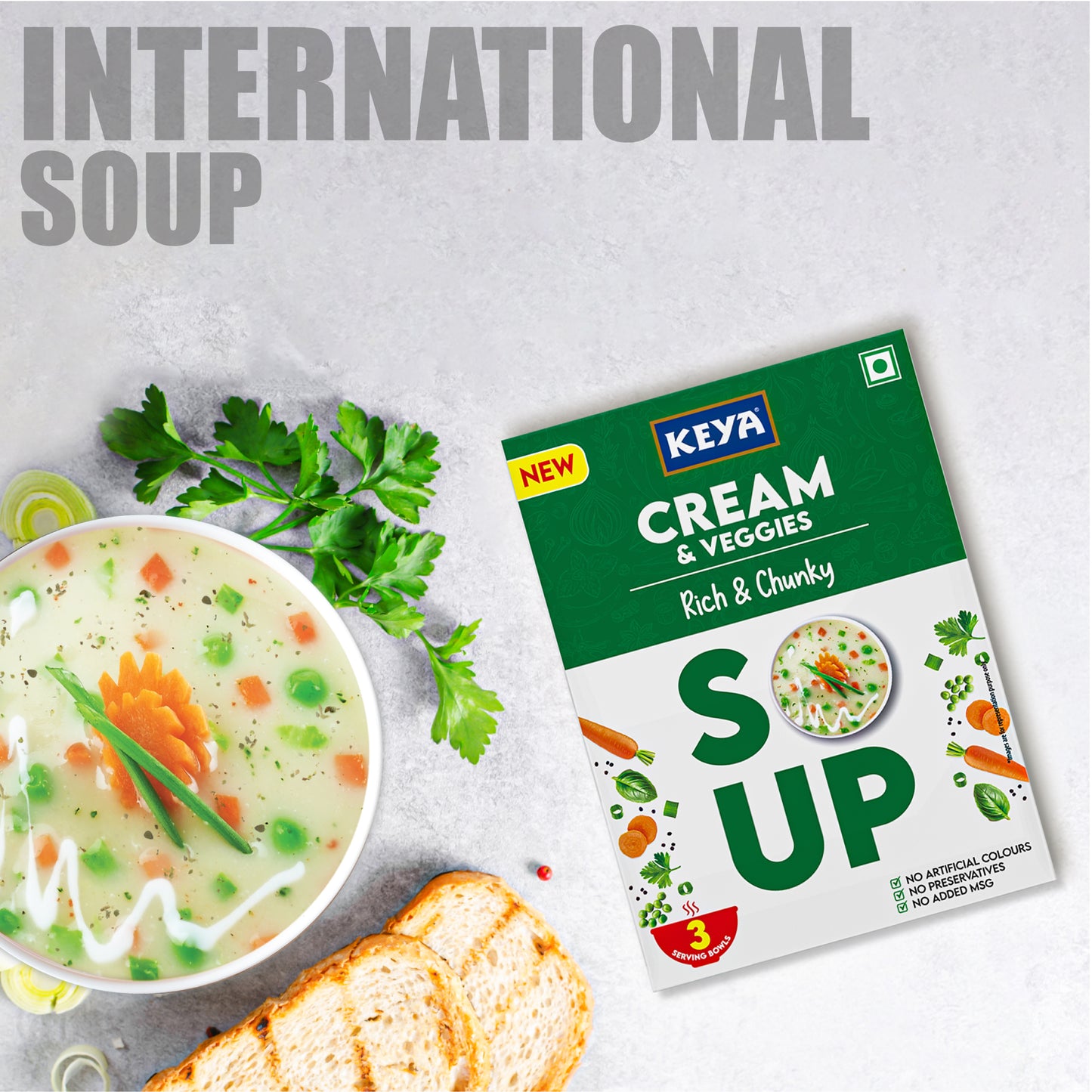 Keya Cream and Veggies Soup 39g