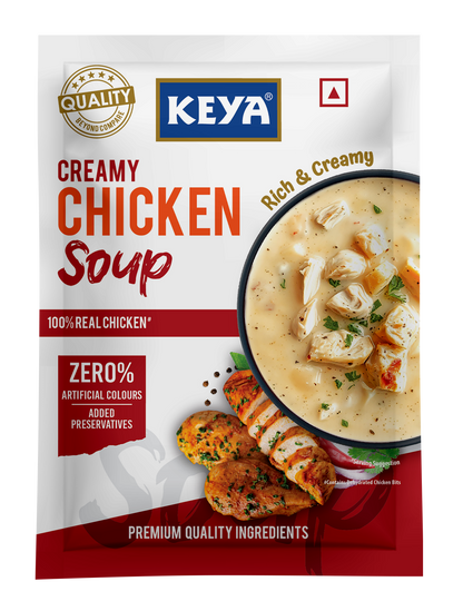 Keya Creamy Chicken Four Serve Soup 48g