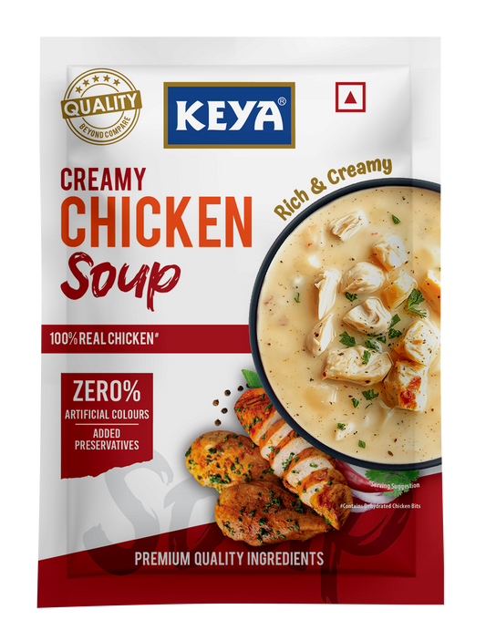 Keya Creamy Chicken Four Serve Soup 48g