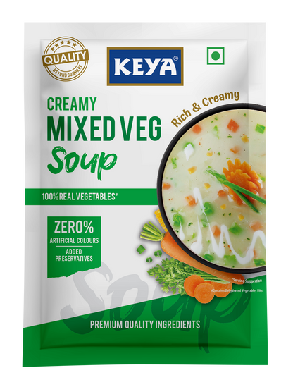 Keya Creamy Mixed Veg Four Serve Soup 52g