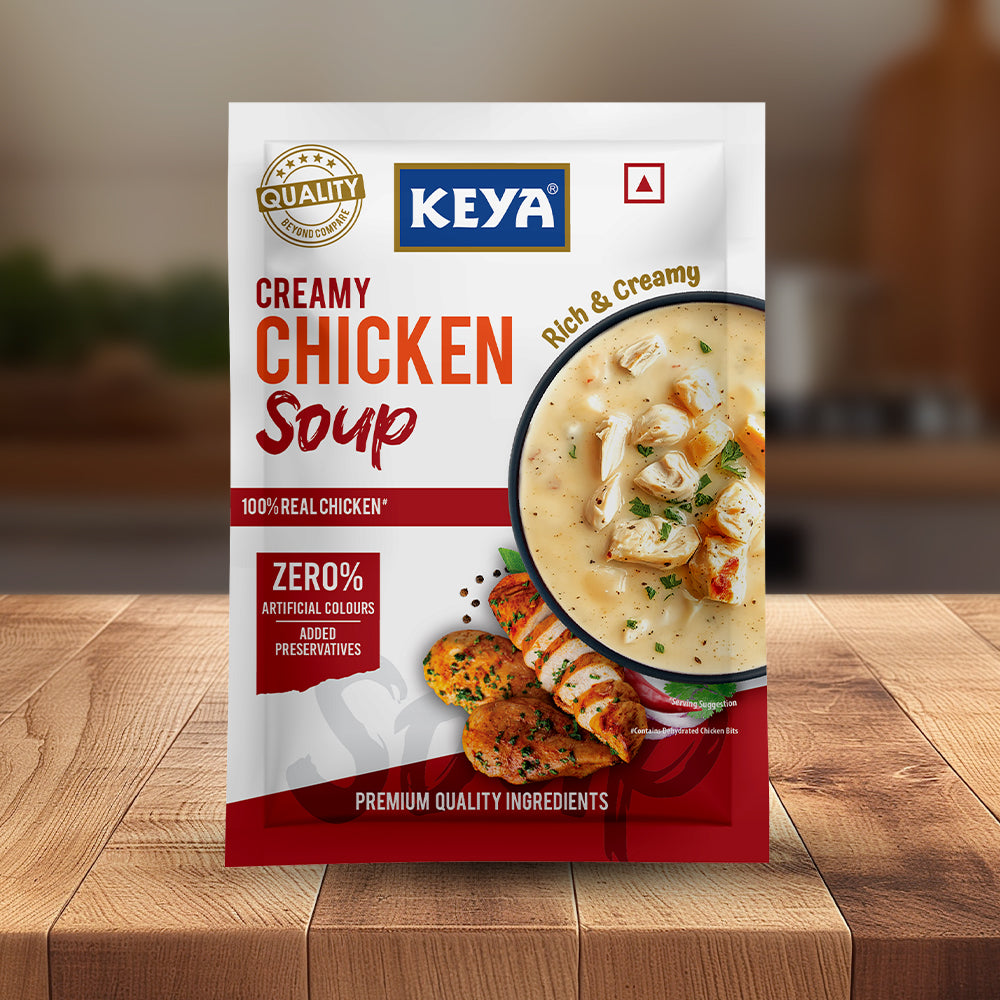 Keya Creamy Chicken Four Serve Soup 48g