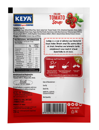 Keya Italian Tomato Soup Four Serves 53g