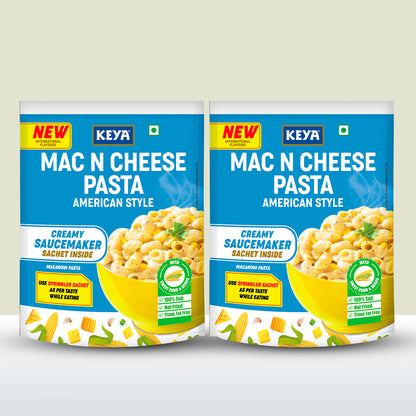 Keya MacNCheese Instant Pasta American Style 68g, Pack of 2