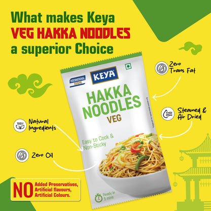 Keya Hakka Noodle Veg, 150 gm, Pack of 2