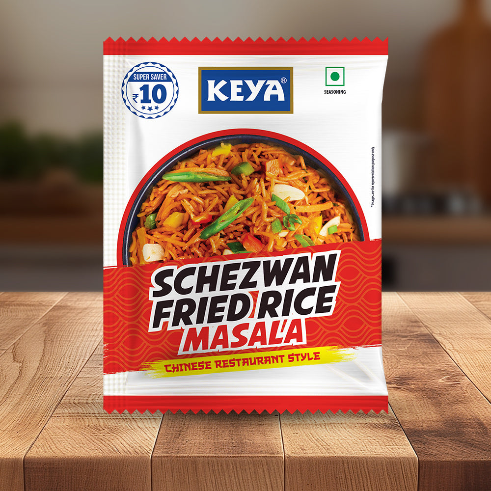 Keya Schezwan Fried Rice Masala 20g Sachet, Pack of 20