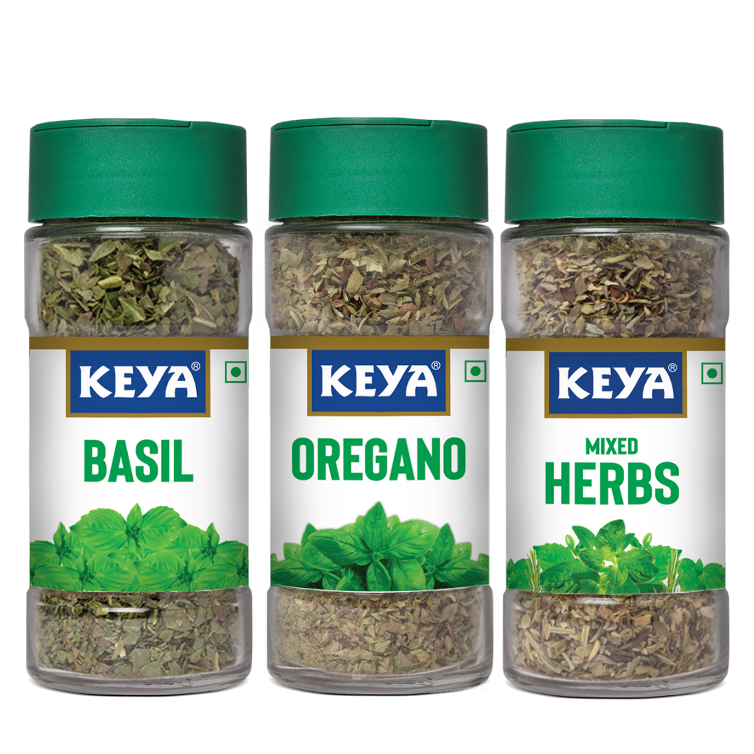 Keya Premium Herbs Combo| Keya Basil 12g, Keya Oregano 15g, Keya Mixed ...