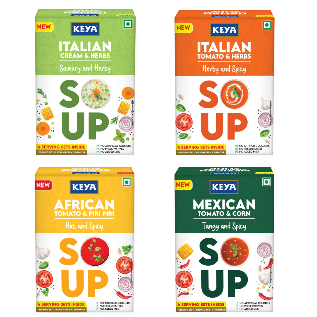 Keya Fp Keya Soup Combo | Instant Mix | Pack of 4